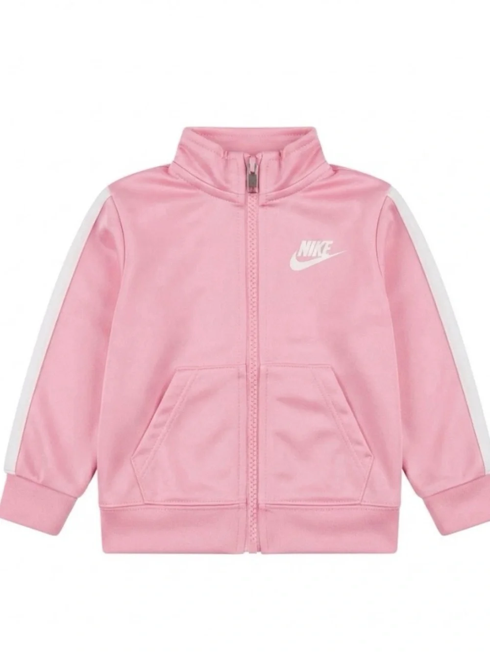 Nike Pink Zip-Up Athletic Jacket with White Logo